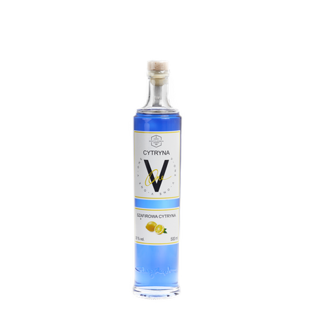 WÓDKA V-ONE SZAFIROWA CYTRYNA  0,5L 30%