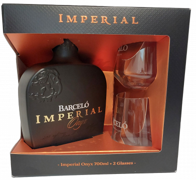 RUM RON BARCELO IMPERIAL 0,7L 38% + 2 SZKLANKI