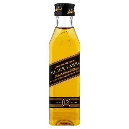 WHISKY JOHNNE WALKER BLACK  0,05L 40% MINIATURKA