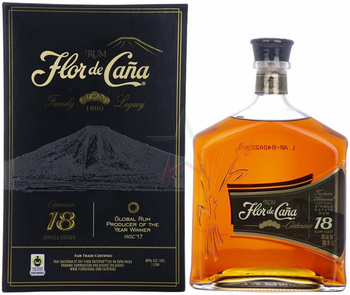 RUM FLOR DE CANA YO18 1L 40%