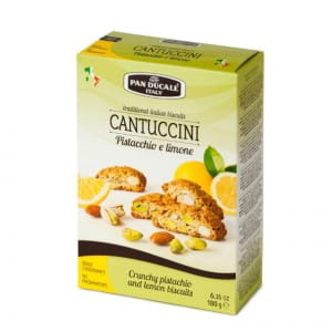 CIASTKA WŁOSKIE CANTUCCINI PISTACJA/CYTRYNA 180G