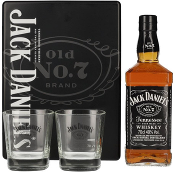 WHISKEY JACK DANIELS 0,7L 40% + 2 SZKALNKI PUSZKA