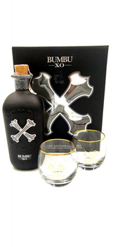 RUM BUMBU XO 40% 0,7L + 2 SZKLANKI