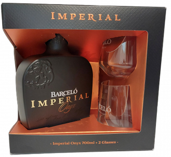 RUM RON BARCELO IMPERIAL 0,7L 38% + 2 SZKLANKI