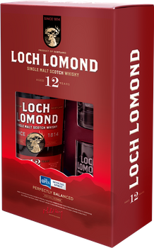 WHISKY LOCH LOMOND 12YO 0,7L 46% + SZKLANKI